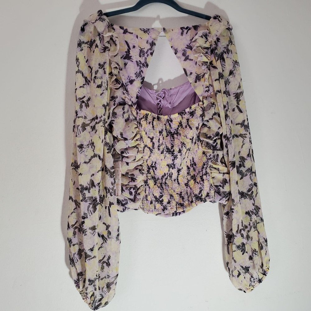 Free people Mabel Printed Blouse M - Picture 6 of 9